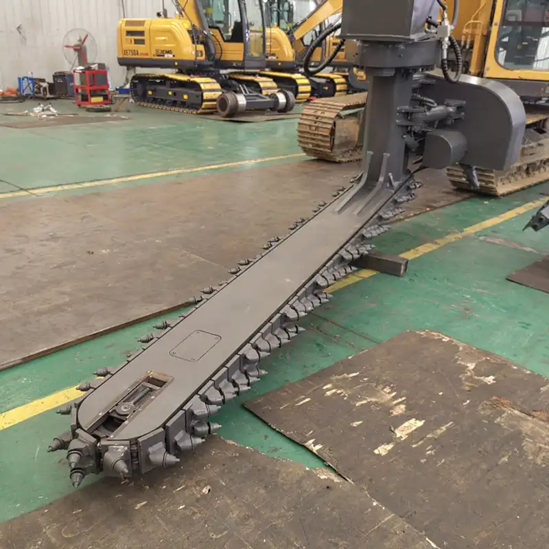 What materials is the rail-road ballast undercutter excavator made of?